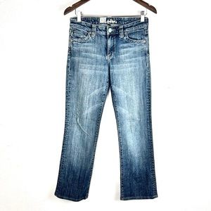 KUT FROM THE KLOTH | 👖Light Blue Faded Worn Bootcut Low-Rose Denim Jeans